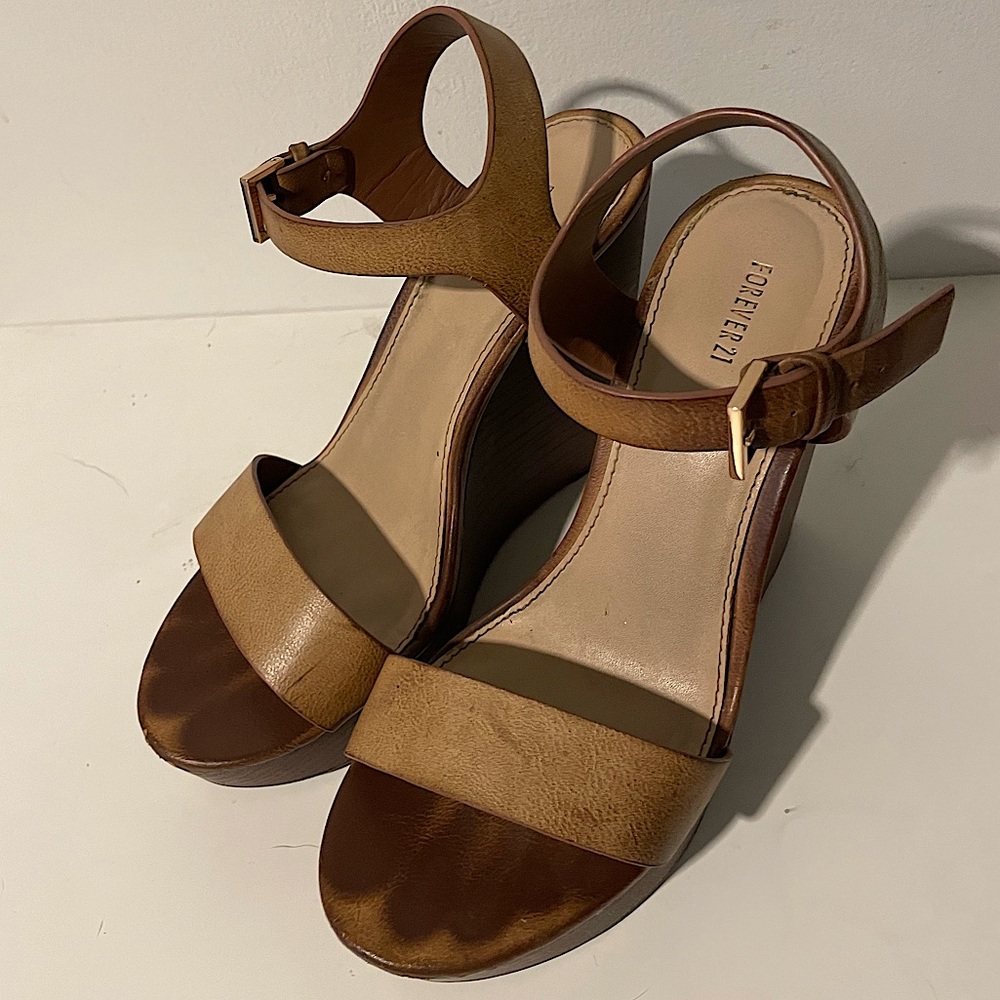 Nude bohemian strap heels